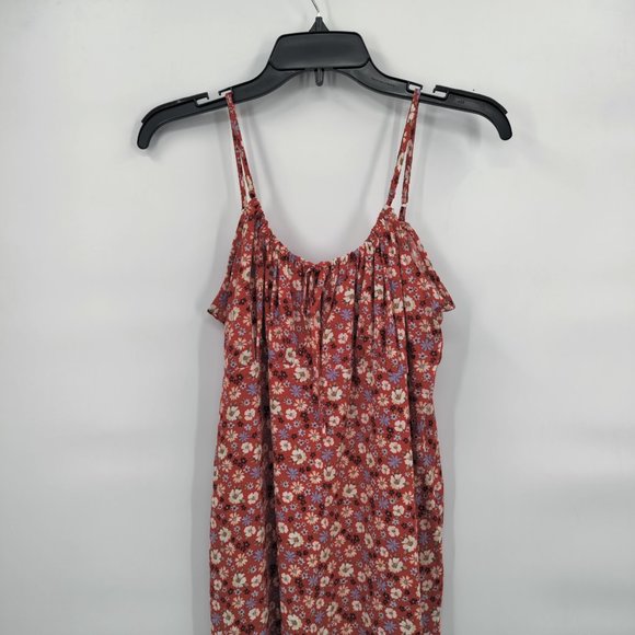 FOREVER 21 Women's Floral Maxi Dress  RED XL - Picture 3 of 12